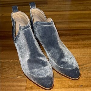 Velvet Ankle Boots